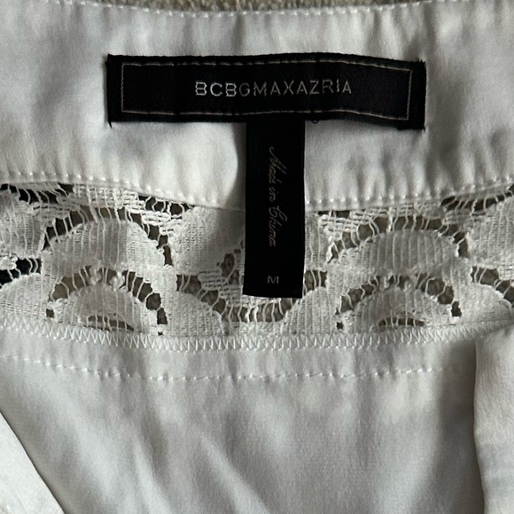 BCBGMaxAzria Ivory Lace Tunic - Picture 3 of 4